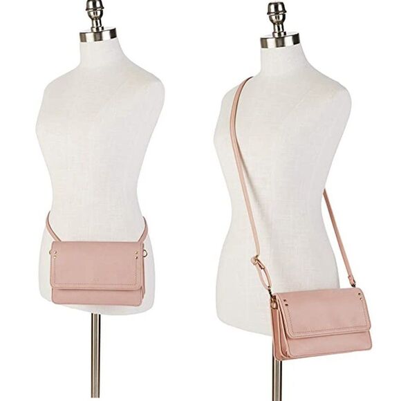 NWT Relic by Fossil Blush Pink Charley Faux Leather Crossbody Handbag Purse - Picture 2 of 4